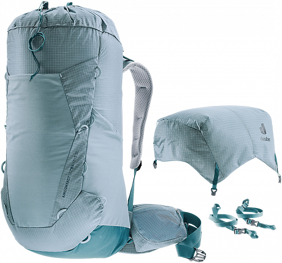 Рюкзак женский Deuter Aircontact Ultra 45+5 SL Dusk/Denim - Фото 10 большая
