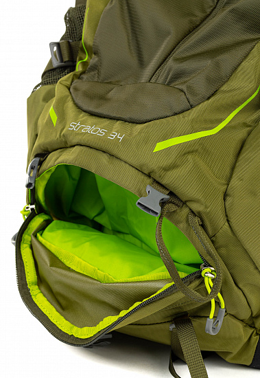 Рюкзак Osprey Stratos 34 Gator Green - Фото 8 большая
