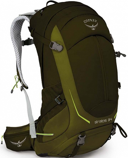 Рюкзак Osprey Stratos 34 Gator Green - Фото 1 большая