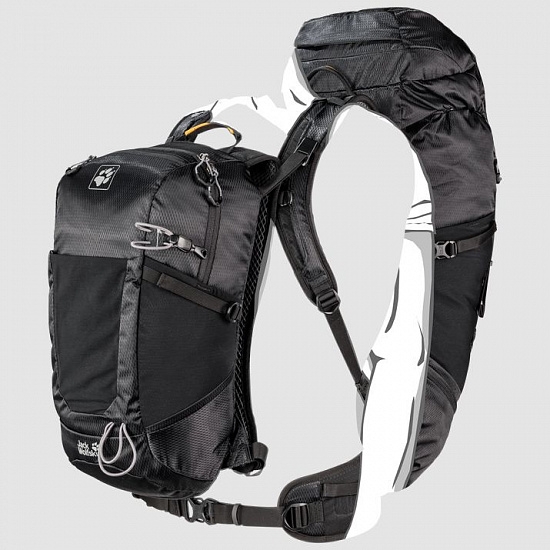 Рюкзак Jack Wolfskin Kalari Trail 36 Pack Leaf dark sky - Фото 6 большая