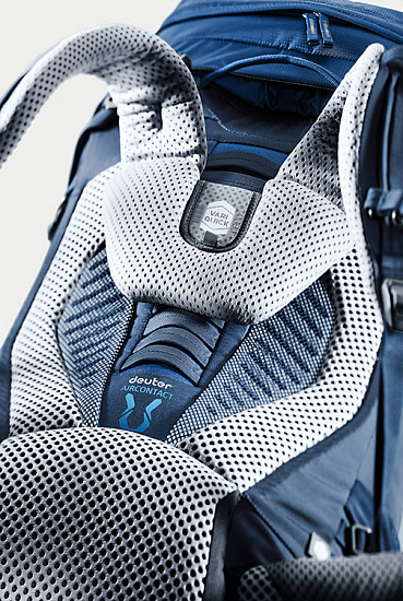 Рюкзак Deuter Aircontact 55 + 10 Graphite-Black - Фото 3 большая