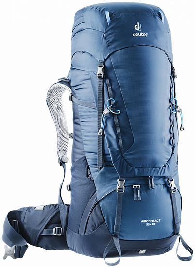 Рюкзак Deuter Aircontact 55 + 10 Midnight-Navy - Фото 1 большая