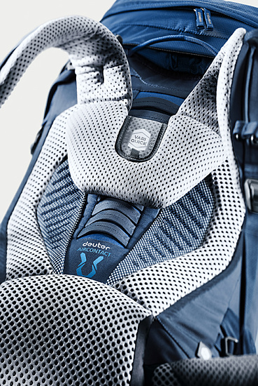 Рюкзак Deuter Aircontact 45 + 10 Midnight-Navy - Фото 3 большая