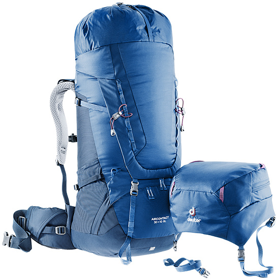 Рюкзак Deuter Aircontact 45 + 10 Midnight-Navy - Фото 6 большая