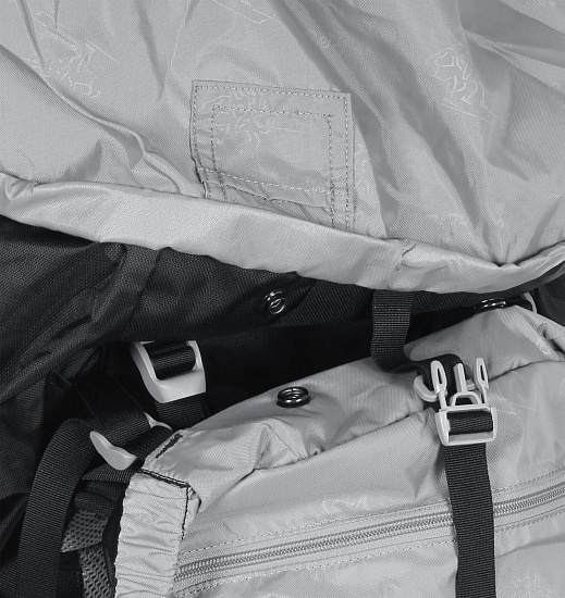 Рюкзак Bergans Glittertind 70 Black/Solid Light Grey - Фото 7 большая