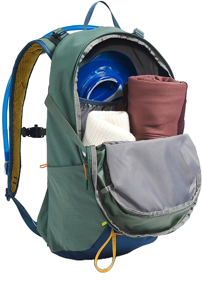 Рюкзак The North Face Basin 24 Duck Green/Shady Blue - Фото 5 большая