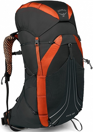 Рюкзак Osprey Exos 58 Blaze Black - Фото 1 большая
