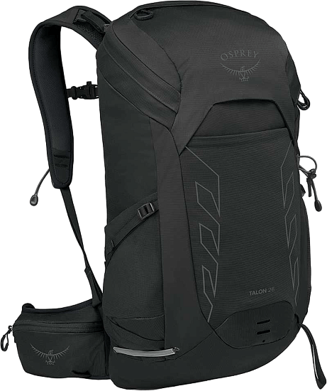 Рюкзак Osprey Talon 26 Black/Coal Grey - Фото 1 большая