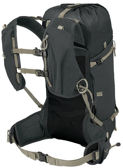 Рюкзак женский Osprey Tempest V-city 20 Dark Charcoal/Chiru Tan - Фото 3 большая