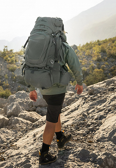 Рюкзак Jack Wolfskin Denali 75+10 Slate Green - Фото 2 большая