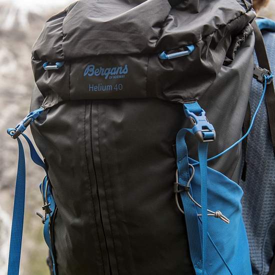 Рюкзак Bergans Helium 40 Solid Charcoal/Waxed Yellow - Фото 7 большая