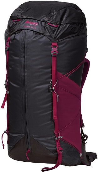 Рюкзак женский Bergans Helium 55 Solid Charcoal/Beet Red - Фото 1 большая