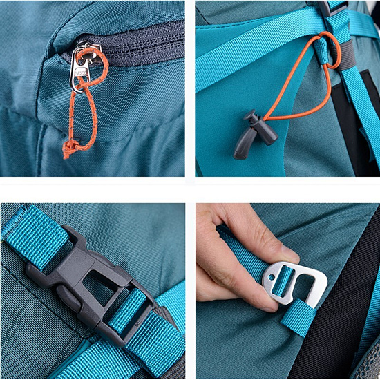 Рюкзак Naturehike Hiking 55 Green - Фото 5 большая