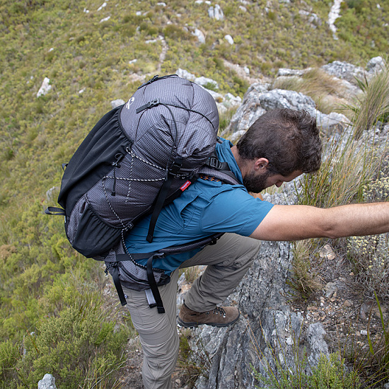 Рюкзак Naturehike Rock 60+5 Black - Фото 7 большая