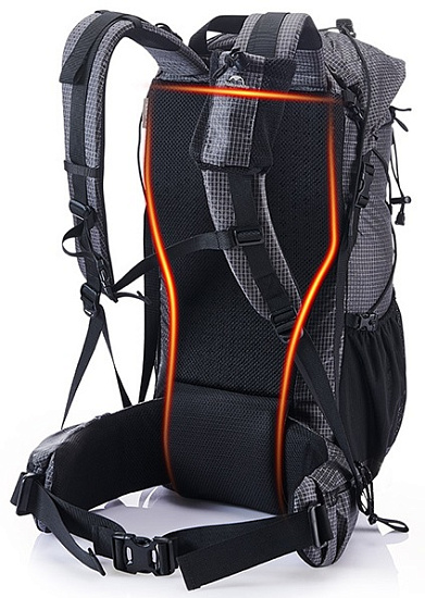Рюкзак Naturehike Rock 60+5 Dyneema Black - Фото 3 большая