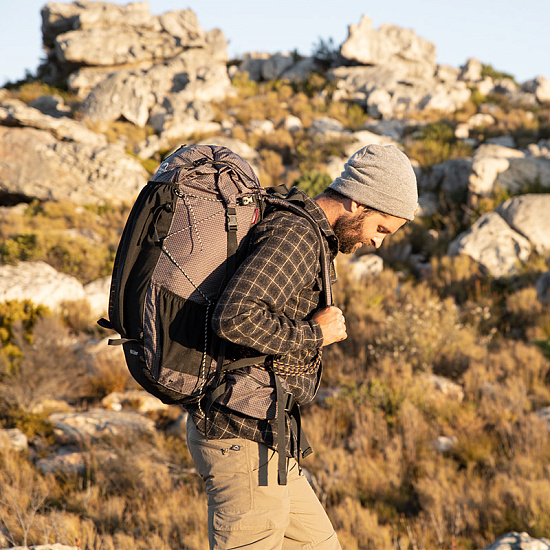Рюкзак Naturehike Rock 60+5 Dyneema Black - Фото 6 большая