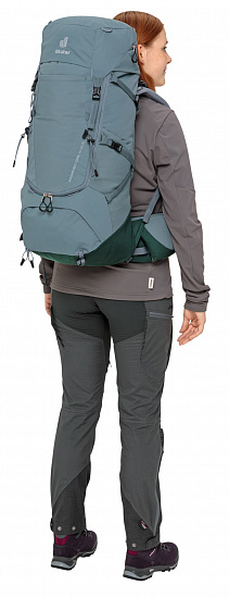 Рюкзак женский Deuter Aircontact Core 45+10 SL Shale/Ivy - Фото 13 большая