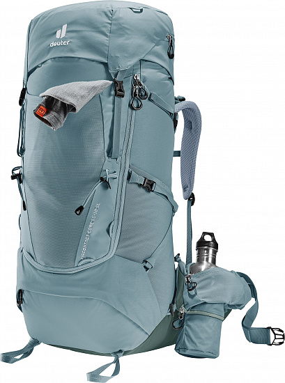 Рюкзак женский Deuter Aircontact Core 55+10 SL Shale/Ivy - Фото 8 большая