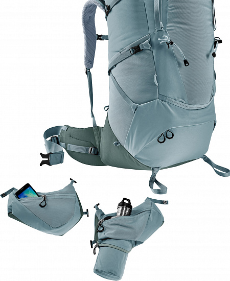 Рюкзак женский Deuter Aircontact Core 55+10 SL Shale/Ivy - Фото 9 большая