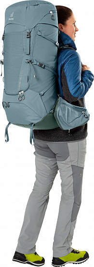 Рюкзак женский Deuter Aircontact Core 55+10 SL Shale/Ivy - Фото 13 большая
