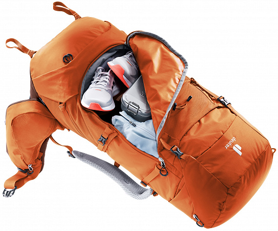 Рюкзак женский Deuter Aircontact Core 55+10 SL Chestnut/Umbra - Фото 11 большая
