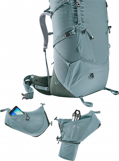 Рюкзак женский Deuter Aircontact Core 65+10 SL Shale/Ivy - Фото 9 большая