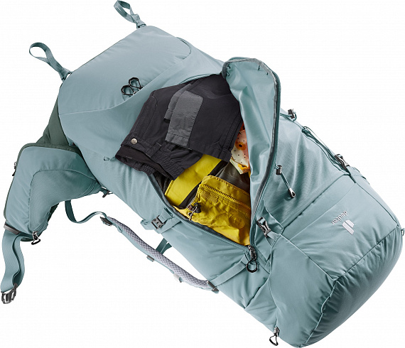Рюкзак женский Deuter Aircontact Core 65+10 SL Shale/Ivy - Фото 10 большая