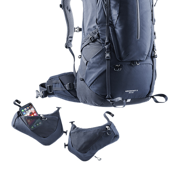 Рюкзак Deuter Aircontact X 70+15 Ink - Фото 9 большая