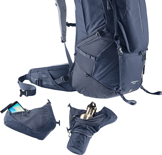 Рюкзак Deuter Aircontact X 80+15 Ink - Фото 9 большая