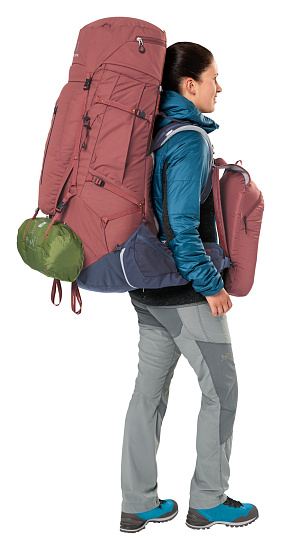 Рюкзак женский Deuter Aircontact X 80+15 SL Redwood/Ink - Фото 12 большая