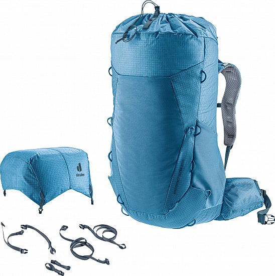 Рюкзак Deuter Aircontact Ultra 50+5 Wave/Ink - Фото 13 большая