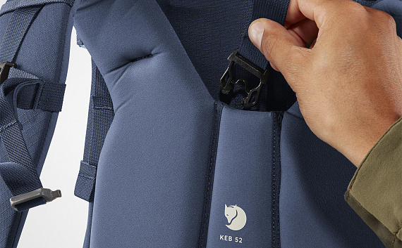 Рюкзак Fjallraven Keb 52 Storm-Dark Navy - Фото 5 большая
