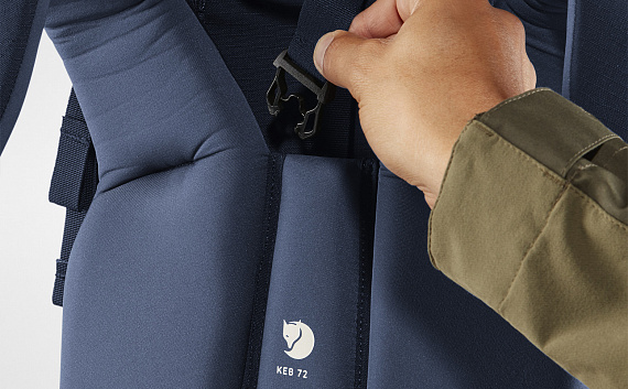 Рюкзак Fjallraven Keb 72 Storm-Dark Navy - Фото 6 большая