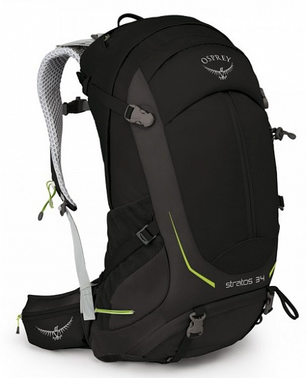 Рюкзак Osprey Stratos 34 Black - Фото 1 большая