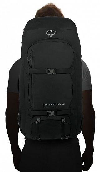 Рюкзак Osprey Farpoint Trek 75 Black - Фото 5 большая