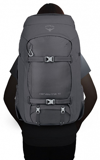 Рюкзак женский Osprey Fairview Trek 70 Charcoal Grey - Фото 5 большая