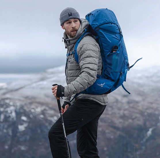Рюкзак Osprey Rook 50 Dark Charcoal/Silver Lining - Фото 4 большая