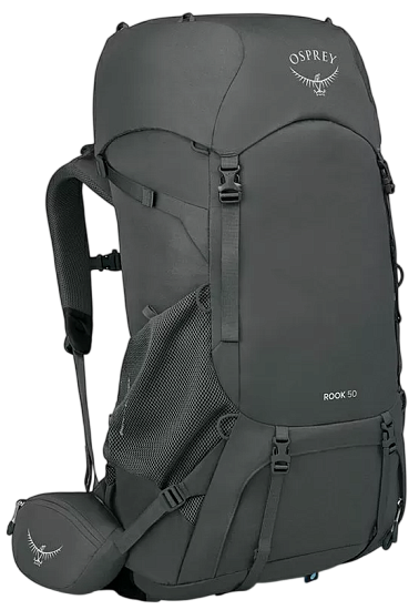 Рюкзак Osprey Rook 50 Dark Charcoal/Silver Lining - Фото 1 большая
