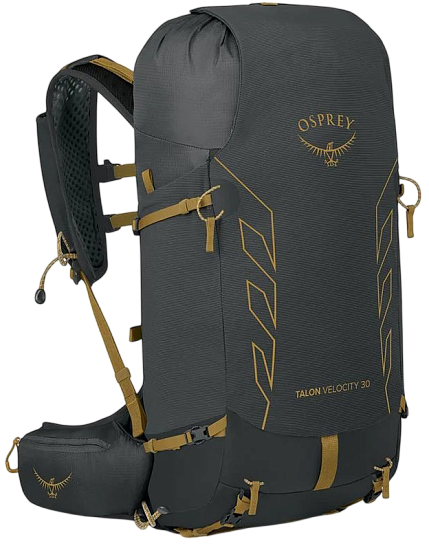 Рюкзак Osprey Talon Veloc 30 Dark Charcoal/Tumbleweed Yellow - Фото 1 большая