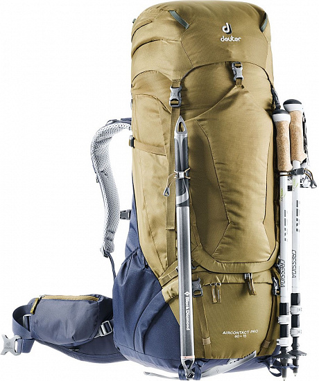 Рюкзак Deuter Aircontact Pro 60+15 Clay/Navy - Фото 4 большая
