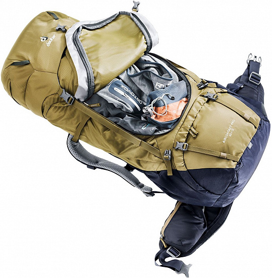 Рюкзак Deuter Aircontact Pro 60+15 Clay/Navy - Фото 5 большая