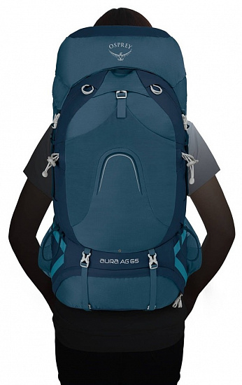 Рюкзак женский Osprey Aura AG 65 Gamma Red - Фото 3 большая