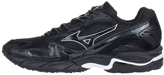 Кроссовки мужские Mizuno Wave Rider 10 Kuro Чер/Бел - Фото 6 большая