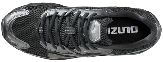 Кроссовки Mizuno Wave Rider 10 BlackSand/BlackSand/MetallicGr - Фото 2 большая