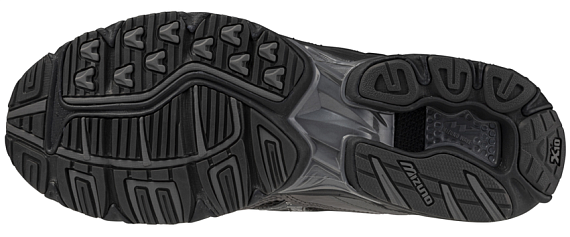 Кроссовки Mizuno Wave Rider 10 BlackSand/BlackSand/MetallicGr - Фото 4 большая