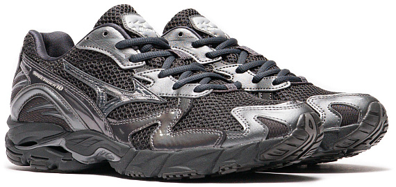 Кроссовки Mizuno Wave Rider 10 BlackSand/BlackSand/MetallicGr - Фото 8 большая