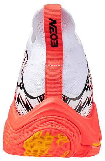 Кроссовки Mizuno Wave Lightning Neo 3 White/Fiery Coral 2/Citrus - Фото 3 большая