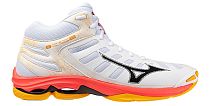 Кроссовки Mizuno Wave Voltage 2 Mid White/Fiery Coral 2/Citrus