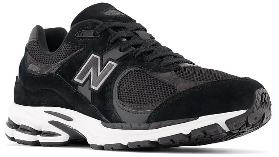 Кроссовки мужские New Balance 2002 Black - Фото 2 большая