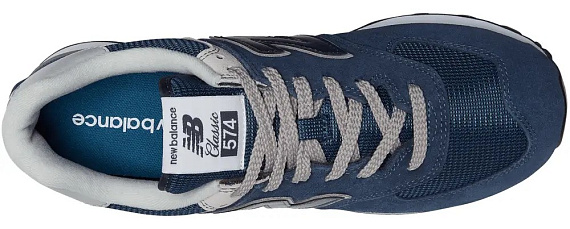 Кроссовки мужские New Balance 574 Navy - Фото 3 большая